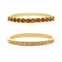 Bague en argent et Citrine