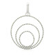 Pendentif en argent et Diamant fantaisie