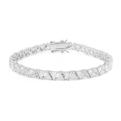 Bracelet en argent et Topaze blanche