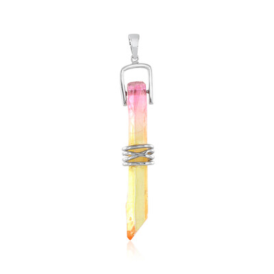 Pendentif en argent et Quartz multicolore (MONOSONO COLLECTION)