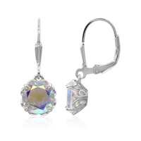 Boucles d'oreilles en argent et Quartz Rayon de Lune