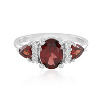 Bague en argent et Grenat d'Inde