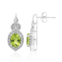 Boucles d'oreilles en argent et Péridot