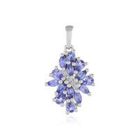 Pendentif en argent et Tanzanite