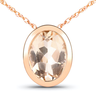 Collier en or et Morganite