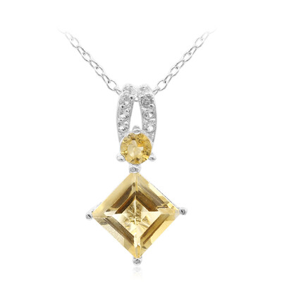 Collier en argent et Citrine
