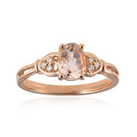 Bague en or et Morganite AAA