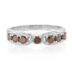Bague pour homme en argent et Diamant fantaisie