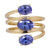Bague en or et Tanzanite AAA (CIRARI)