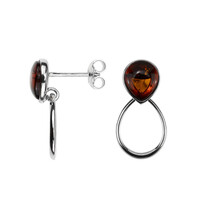 Boucles d'oreilles en argent et Ambre baltique