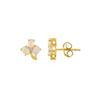 Boucles d'oreilles en argent et Opale Welo