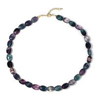 Collier en argent et Fluorite