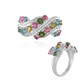 Bague en argent et Tourmaline rose du Brésil  (de Melo)