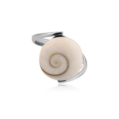 Bague en argent et Œil de Shiva (Bali Barong)