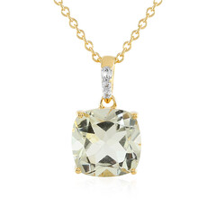 Collier en argent et Améthyste verte