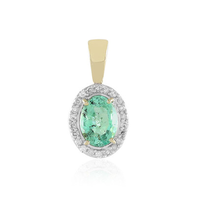 Pendentif en or et Emeraude de Colombie