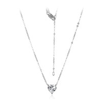 Collier en argent et Topaze blanche