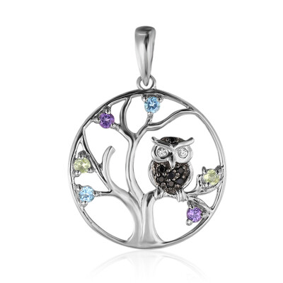 Pendentif en argent et Topaze bleu Suisse