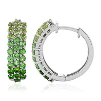 Boucles d'oreilles en argent et Péridot