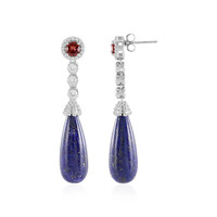Boucles d'oreilles en argent et Lapis-Lazuli