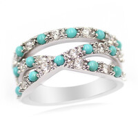Bague en argent et Turquoise de Campitos (Anne Bever)