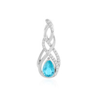 Pendentif en argent et Topaze Paraiba