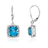 Boucles d'oreilles en argent et Topaze de Marambaia