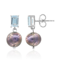 Boucles d'oreilles en argent et Perle de culture d'eau douce (TPC)