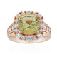 Bague en argent et Citrine jaune citron