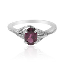 Bague en argent et Grenat Rhodolite