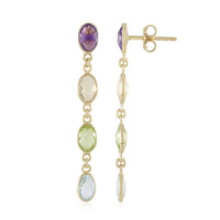 Boucles d'oreilles en argent et Améthyste