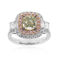 Bague en or et Diamant vert SI1 (CIRARI)