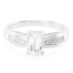 Bague en argent et Goshénite