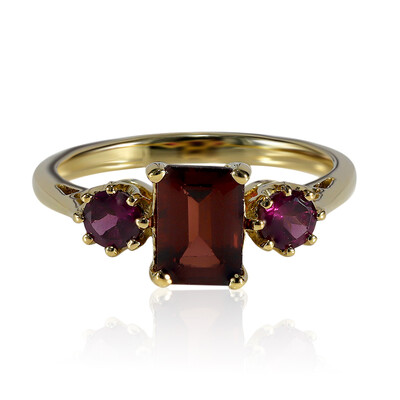 Bague en argent et Grenat du Mozambique