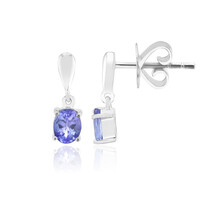 Boucles d'oreilles en argent et Tanzanite (Pallanova)