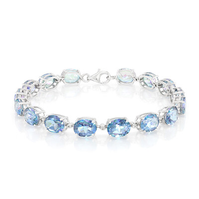 Bracelet en argent et Topaze bleue Mystique