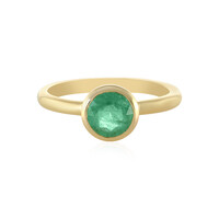 Bague en argent et Emeraude de Russie