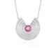 Collier en argent et Saphir rose de Madagascar (de Melo)