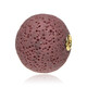 Pendentif en argent et Lave chocolat (MONOSONO COLLECTION)