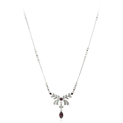 Collier en argent et Grenat Rhodolite