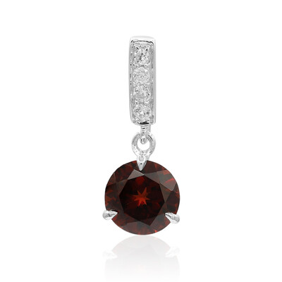 Pendentif en argent et Grenat du Mozambique