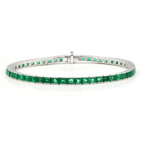 Bracelet en or et Emeraude de Zambie AAA (Estée Collection)