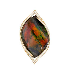 Pendentif en or et Ammolite (de Melo)