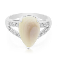 Bague en argent et Agate du Botswana