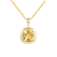 Collier en argent et Béryl jaune