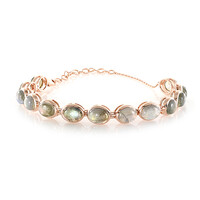 Bracelet en argent et Labradorite verte de Maniry (KM by Juwelo)
