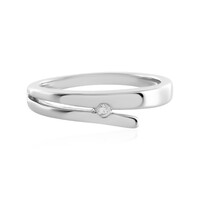 Bague en argent et Diamant I4 (J)
