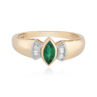 Bague en or et Emeraude de Zambie