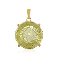 Pendentif en argent et Quartz citron