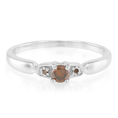 Bague en argent et Diamant fantaisie